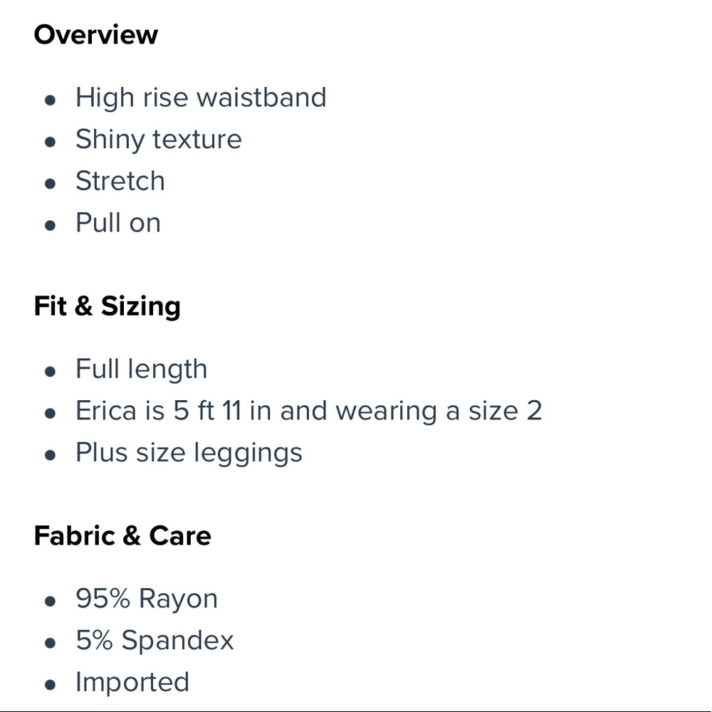 Fashion to figure black hi shine leggings - Picture 4 of 12